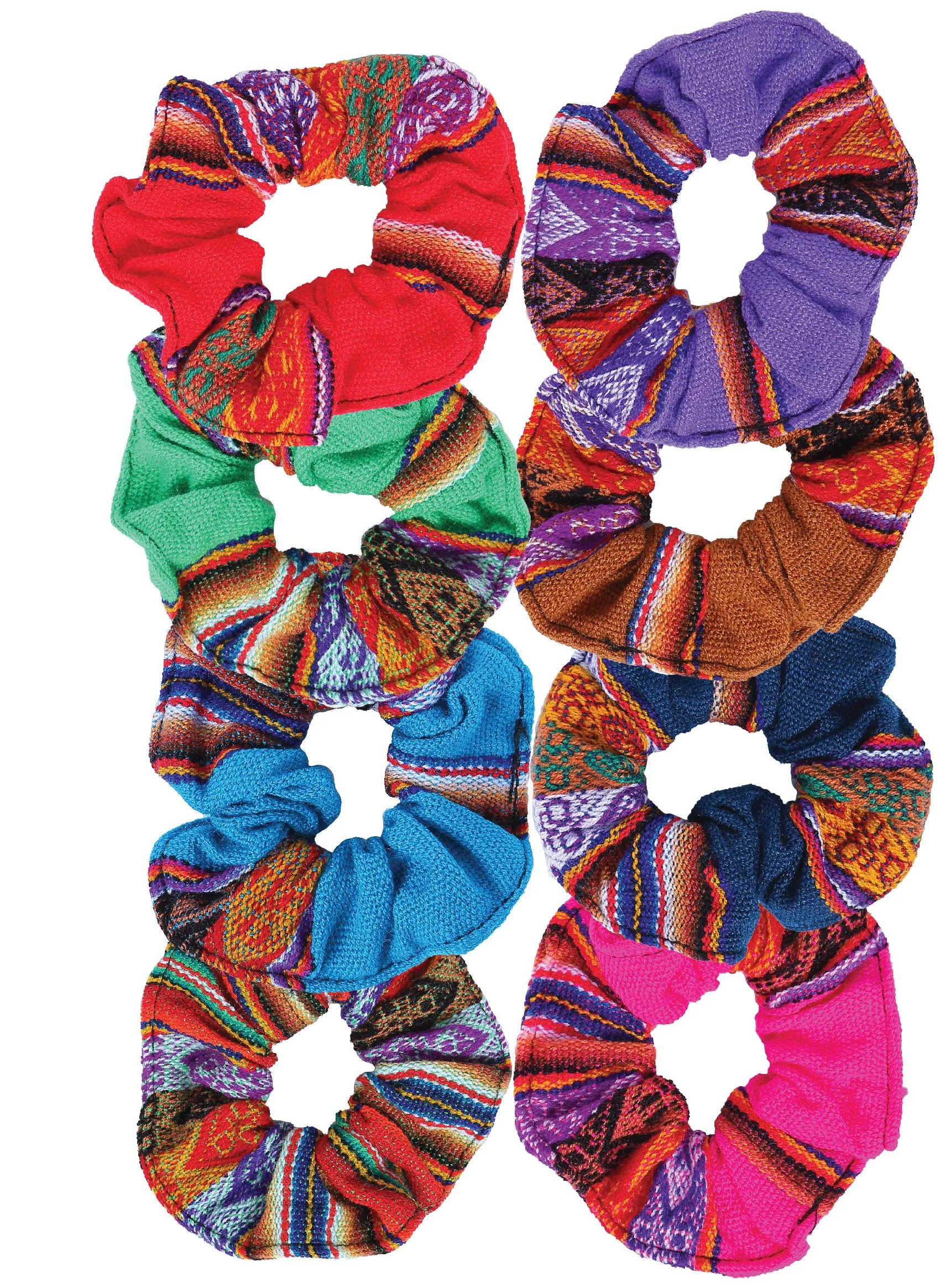 12 PACK Woven Elastic Hair Ties/Scrunchies, Only $1.50 ea!