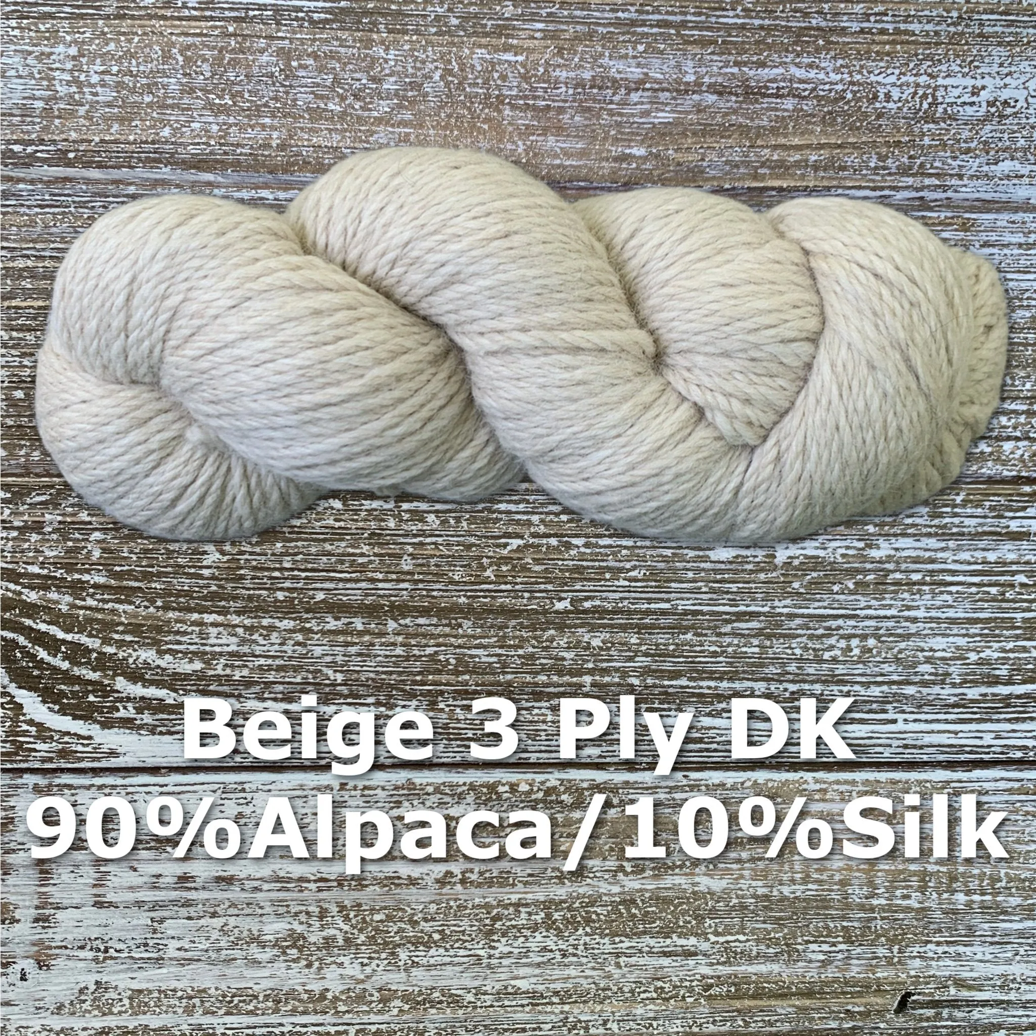 3 Ply 90% Alpaca 10% Silk DK Weight Yarn