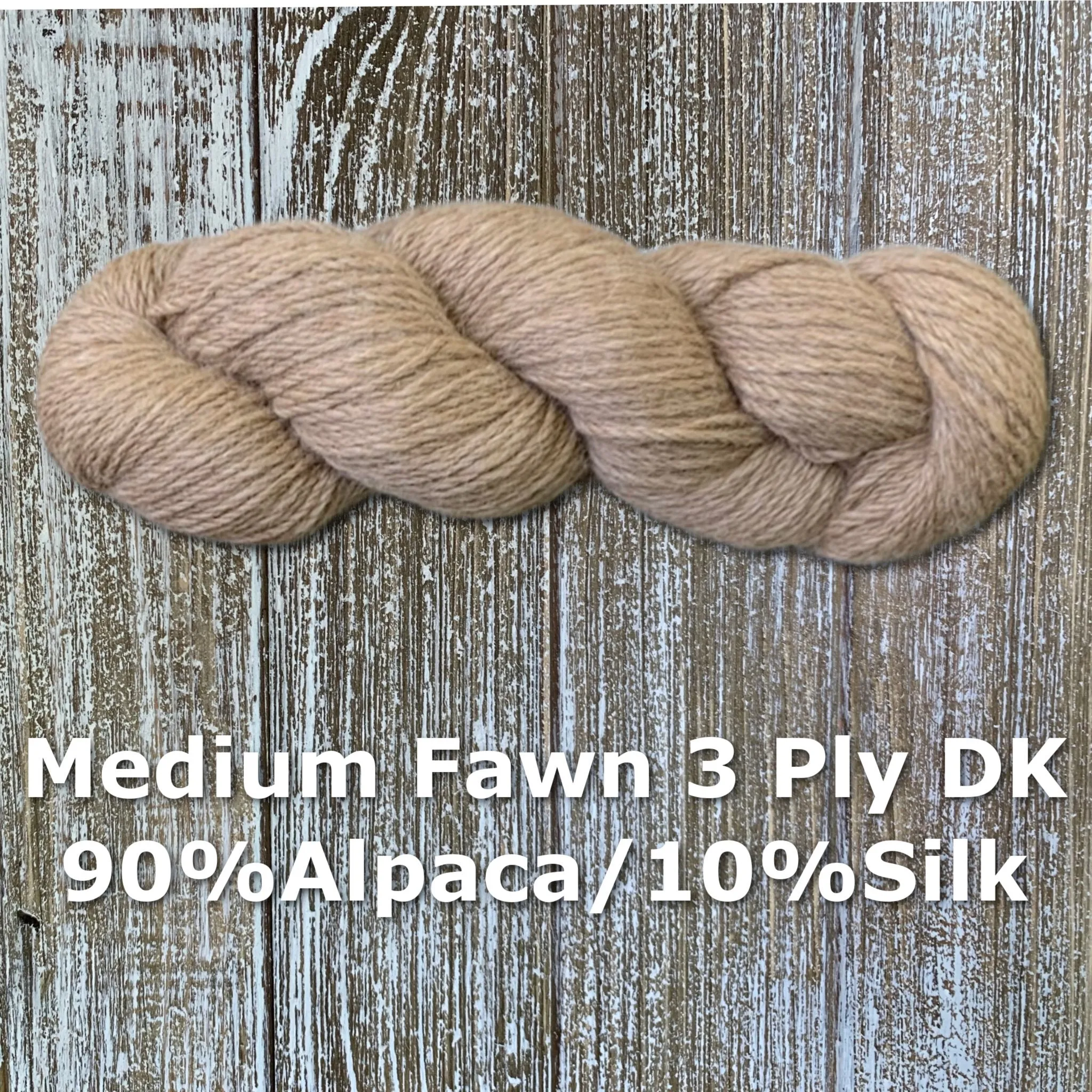 3 Ply 90% Alpaca 10% Silk DK Weight Yarn