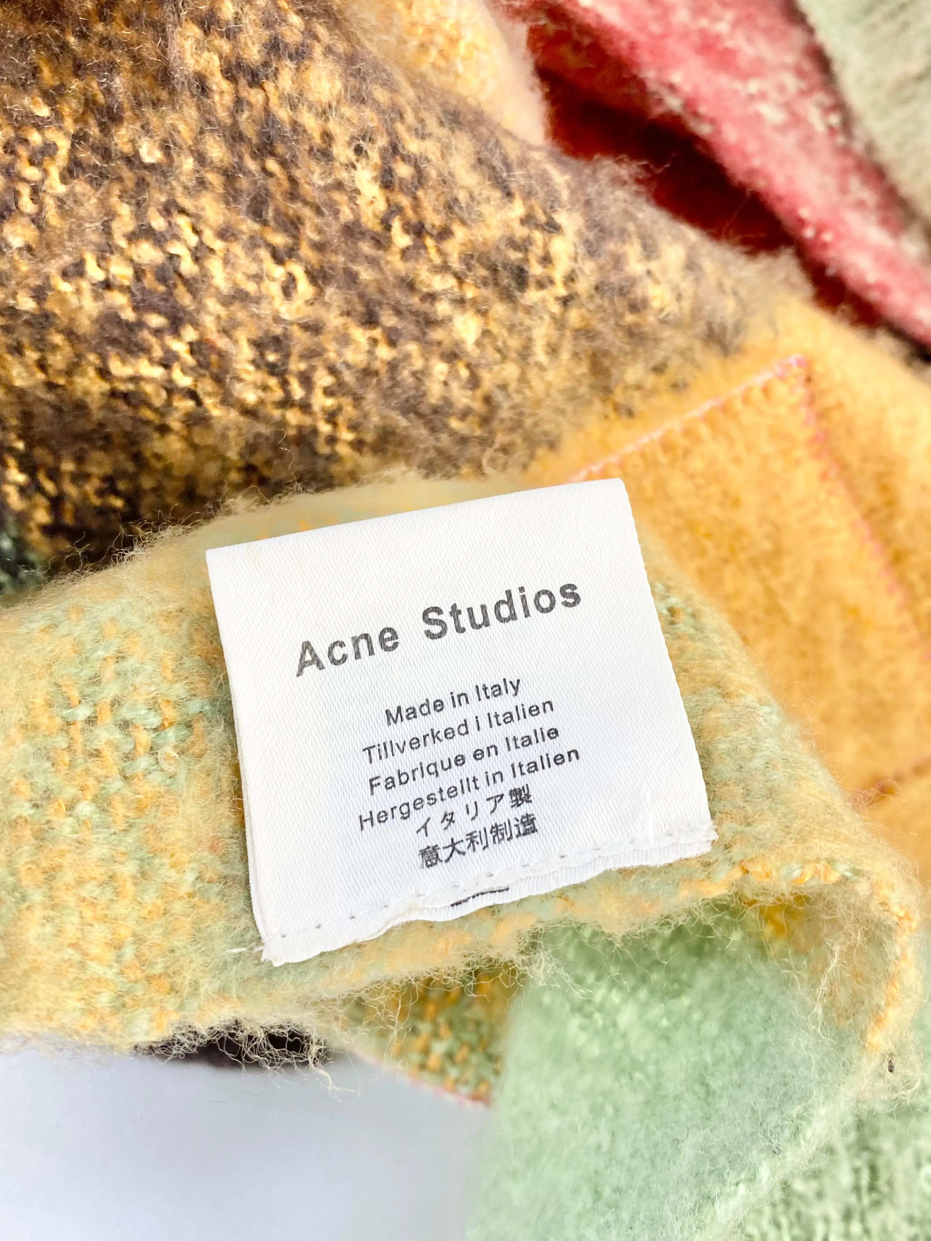 Acne Studios Large Plaid Scarf