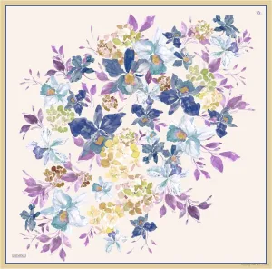 Armine Fior Floral Silk Scarf #52