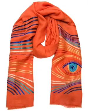Awakening Cashmere Wrap in Orangeade