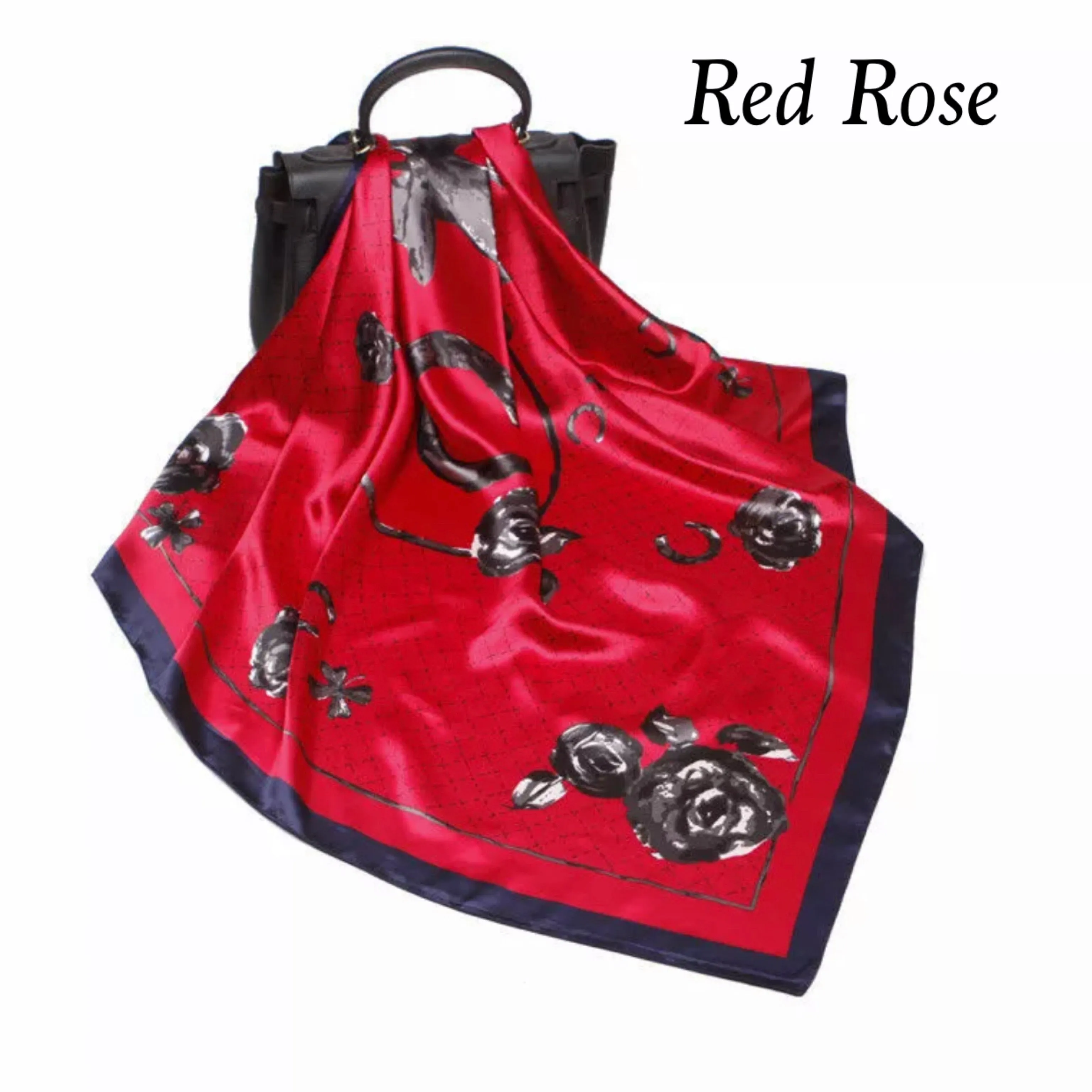 Beautiful Brand New Rose Print Silk Shawls / Scarves