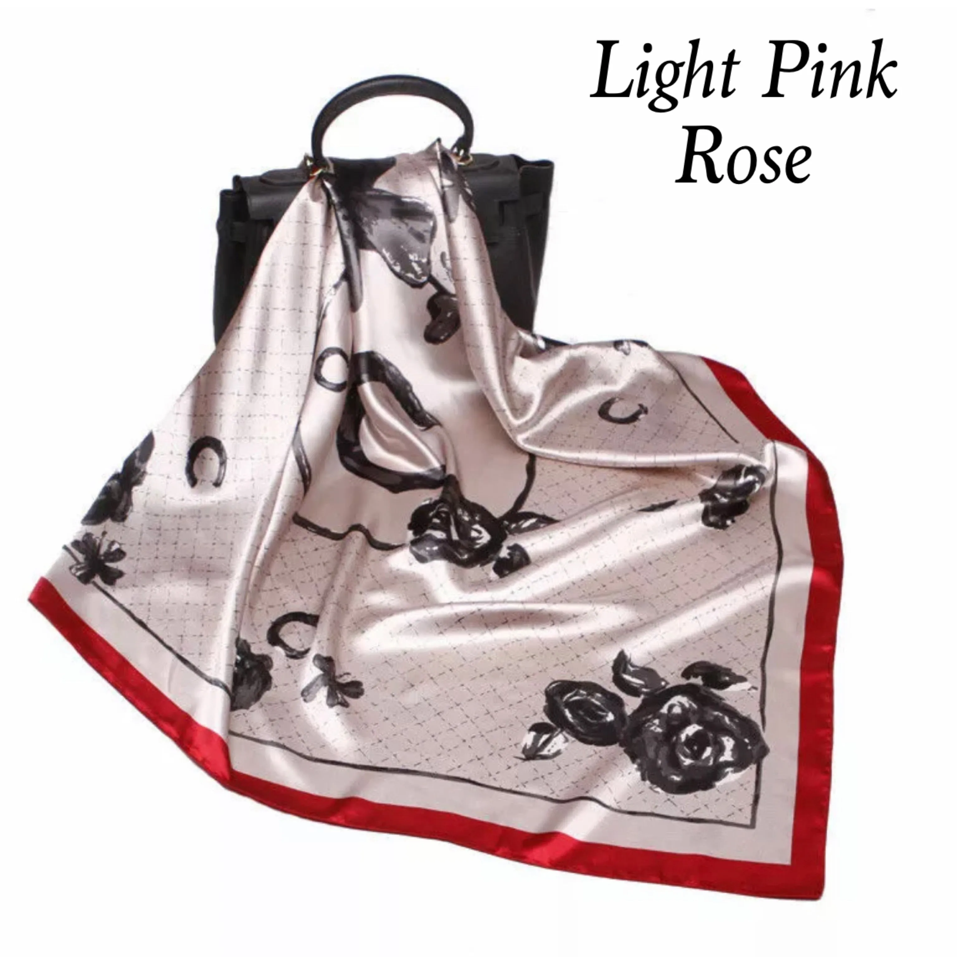 Beautiful Brand New Rose Print Silk Shawls / Scarves