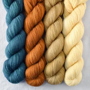 Blackwatch, Dark Roast, Hayrick, Wheaten - Yummy 2-Ply Quartet
