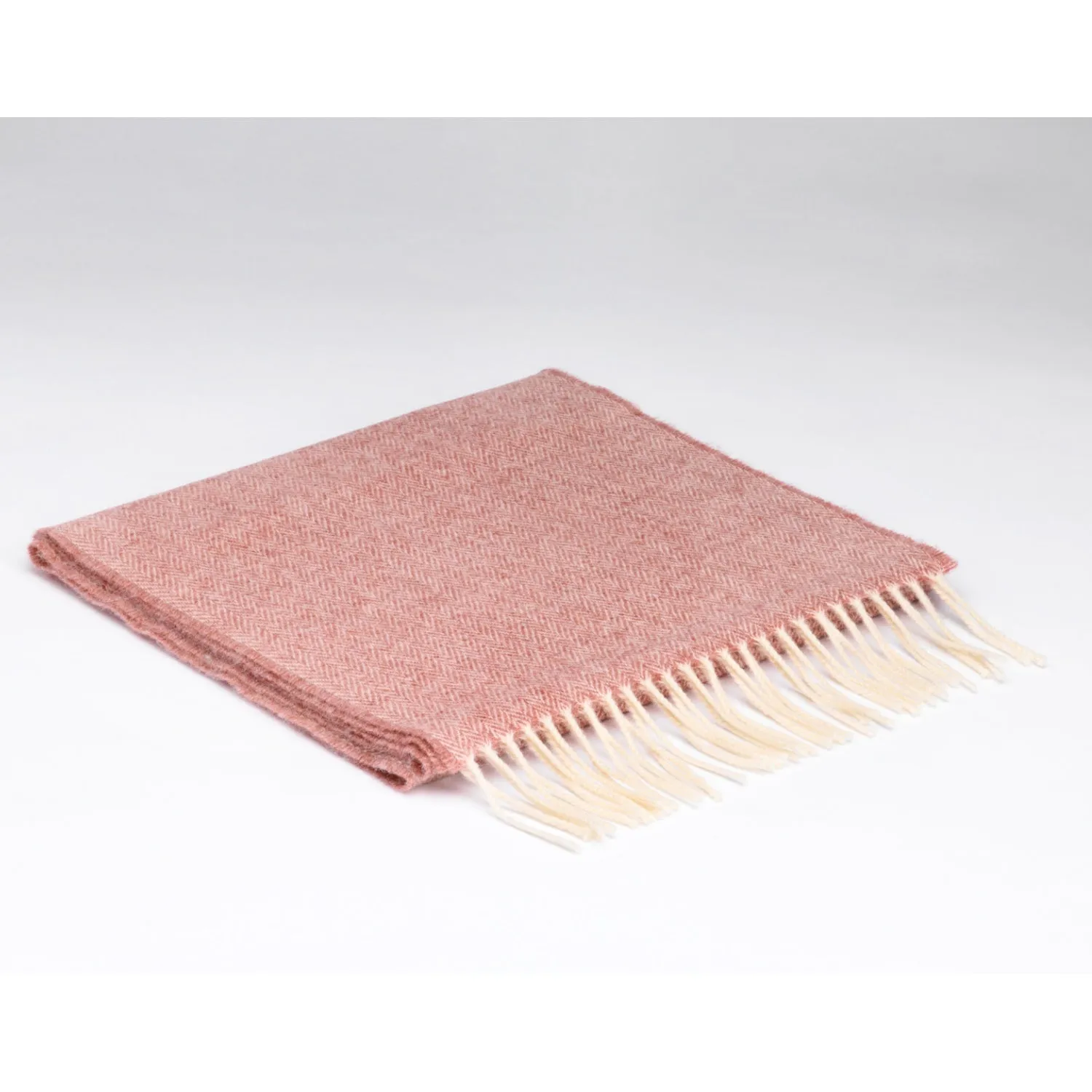 Blossom Herringbone | Merino Lambswool Irish Scarf | Made in Downings, Co. Donegal