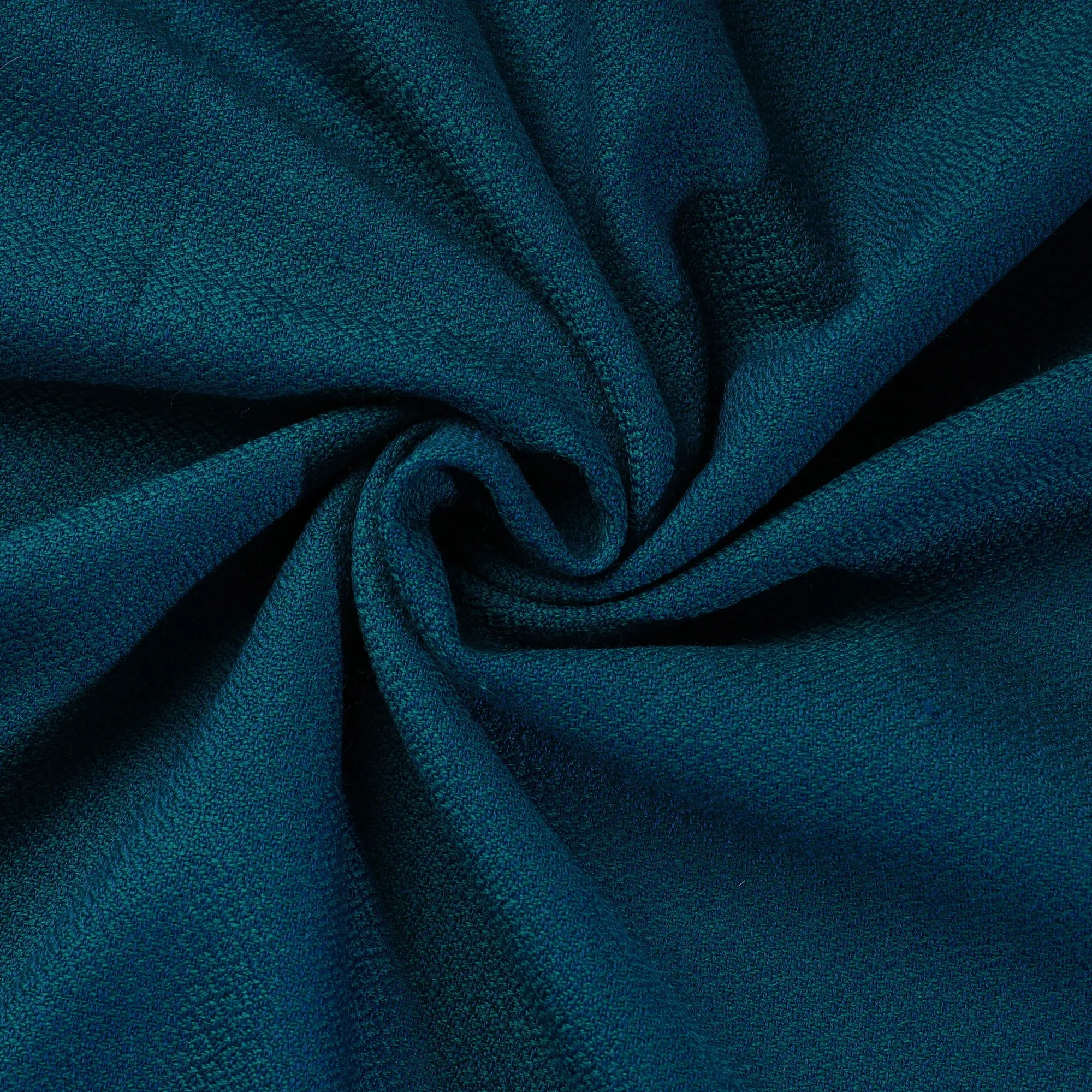 Blue - Kumaun Handwoven Merino Woolen Fabric 10