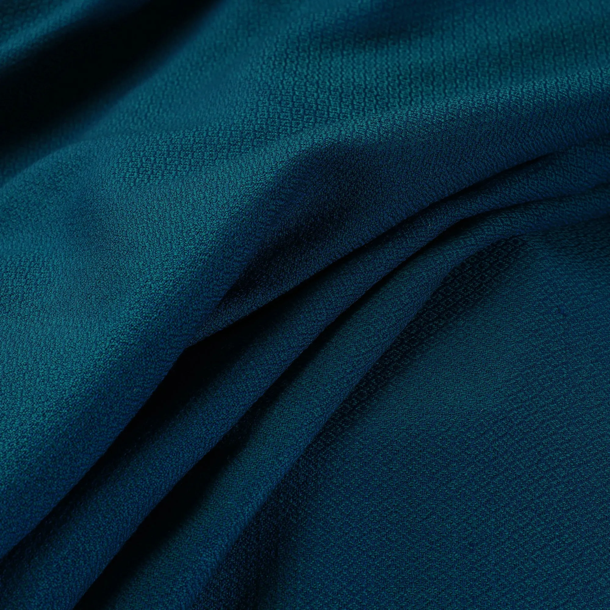 Blue - Kumaun Handwoven Merino Woolen Fabric 10