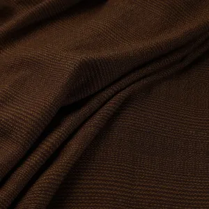Brown - Kumaun Handwoven Merino Woolen Fabric 05
