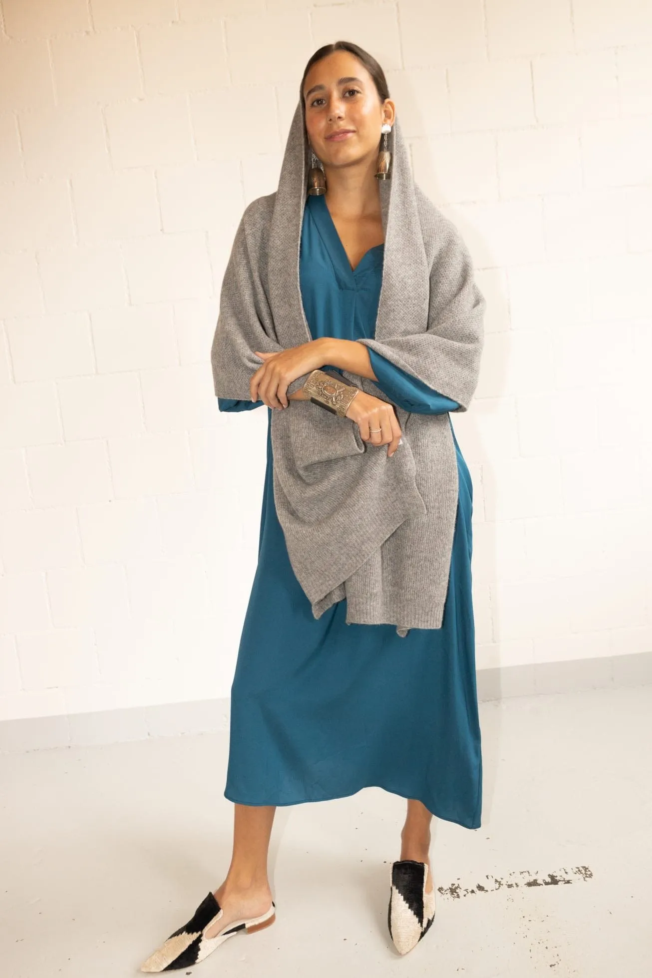 Cashmere Scarf flannel Grey - The Key To Dean