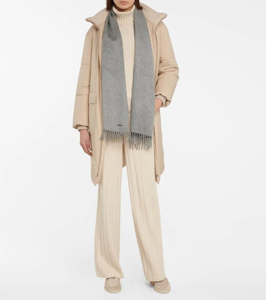 Cashmere scarf Grande Unita Loro Piana, gray