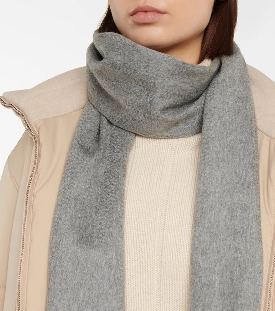 Cashmere scarf Grande Unita Loro Piana, gray
