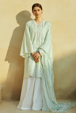 Cross Stitch - Unstitched Premium Lawn Collection - Whisper Mint