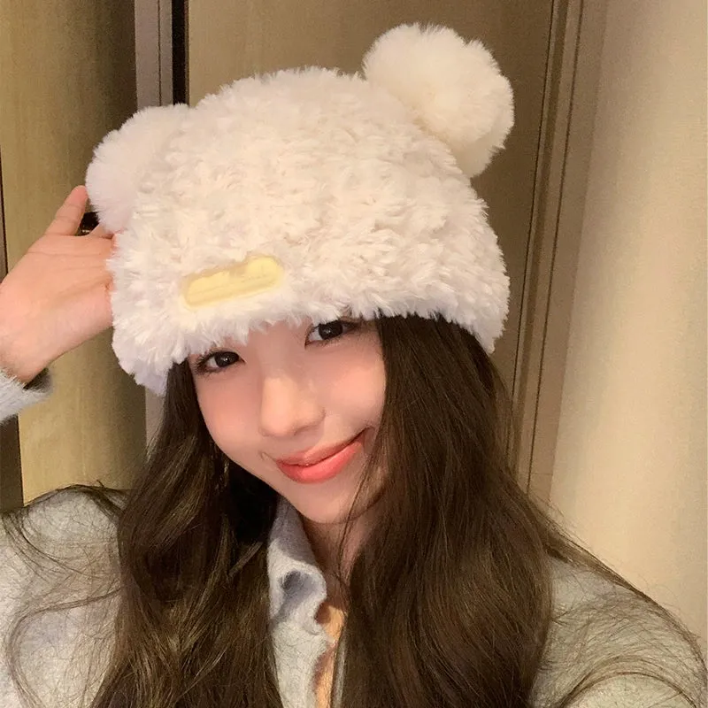 Cute Bear Woolen Pullover Hat