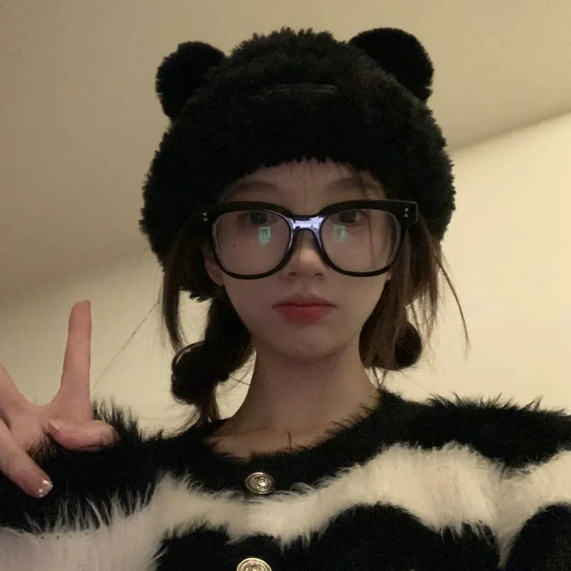 Cute Bear Woolen Pullover Hat