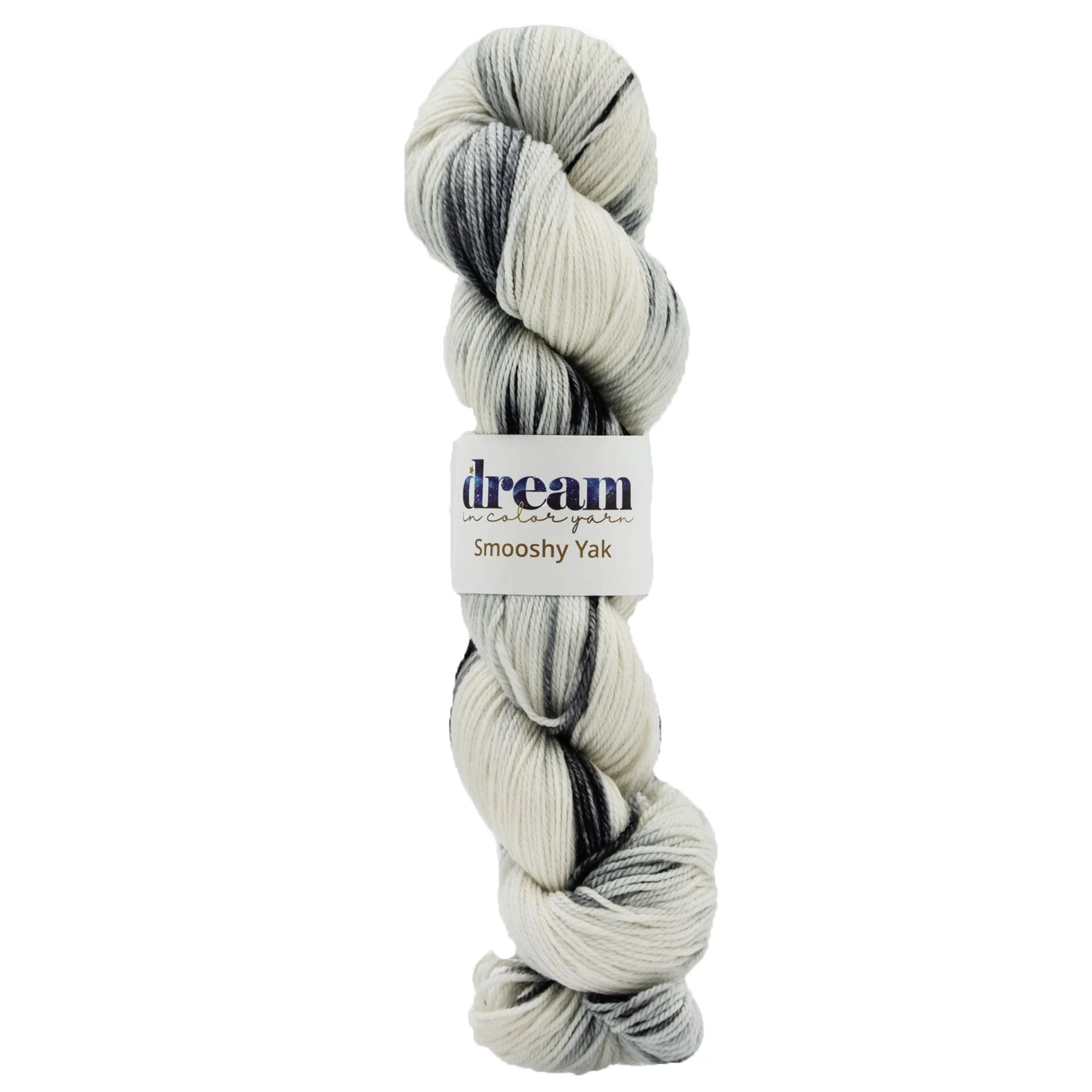Dream in Color Smooshy Yak Yarn - Black & White