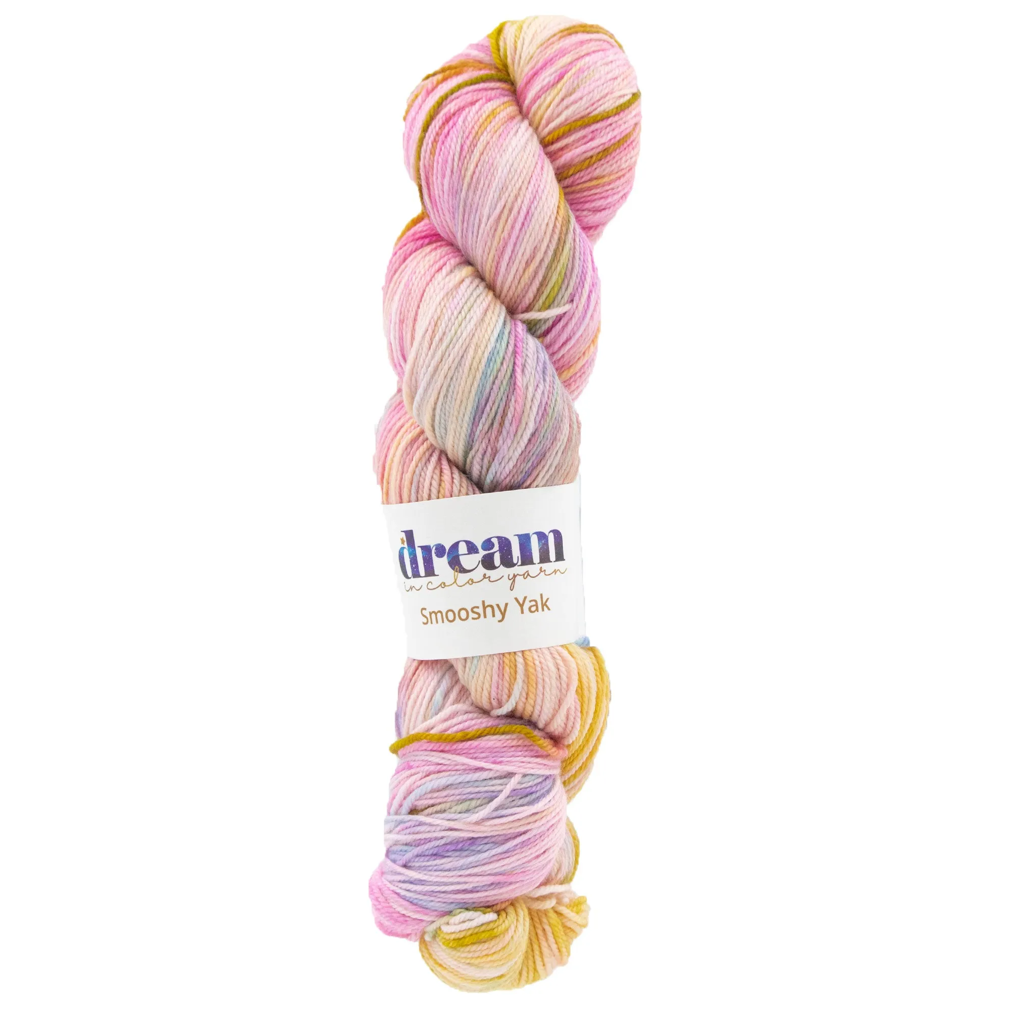 Dream in Color Smooshy Yak Yarn - Gold & Kisses
