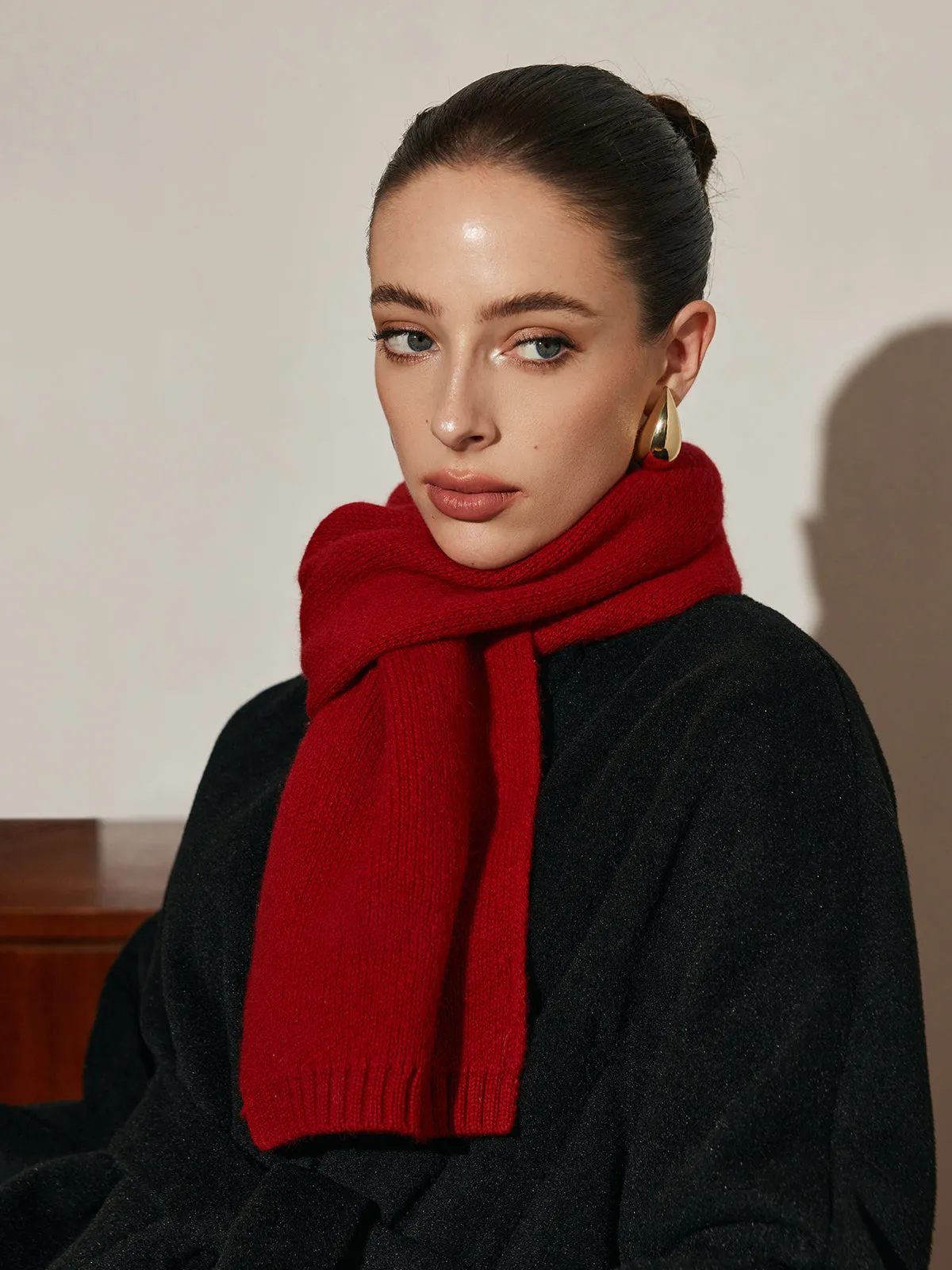 Elegante wollen sjaal