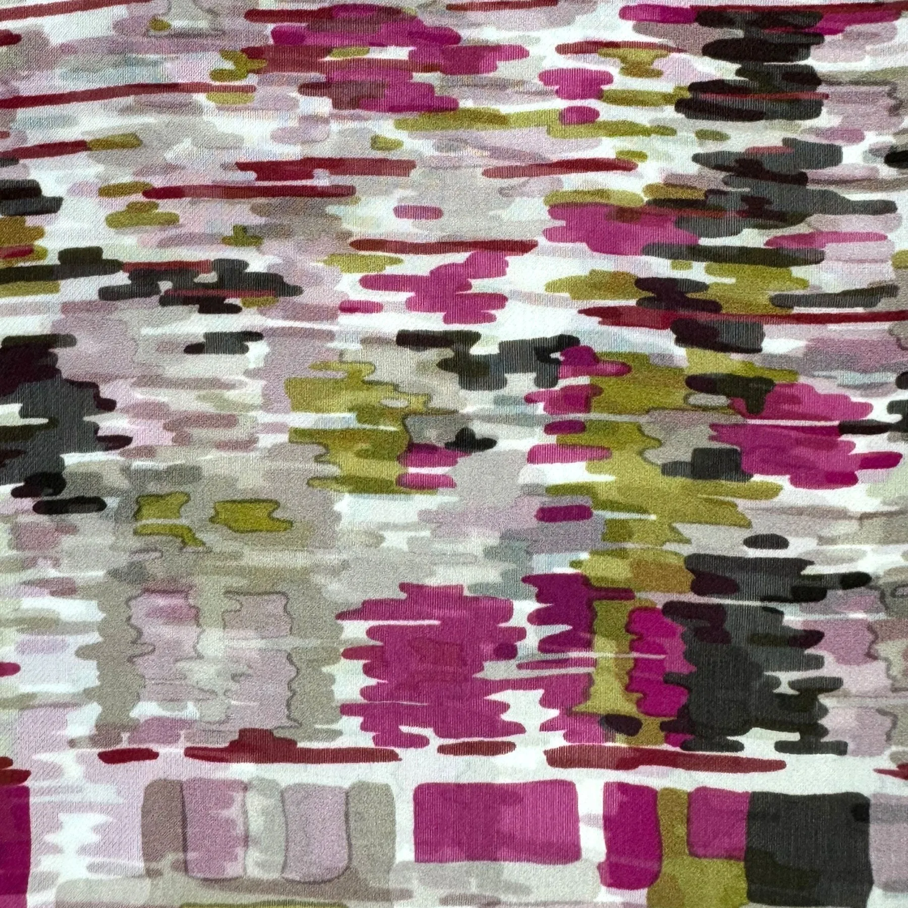 Elie Saab Scarf Bordeaux Fuchsia Gray Design - Chiffon Silk Designer Shawl