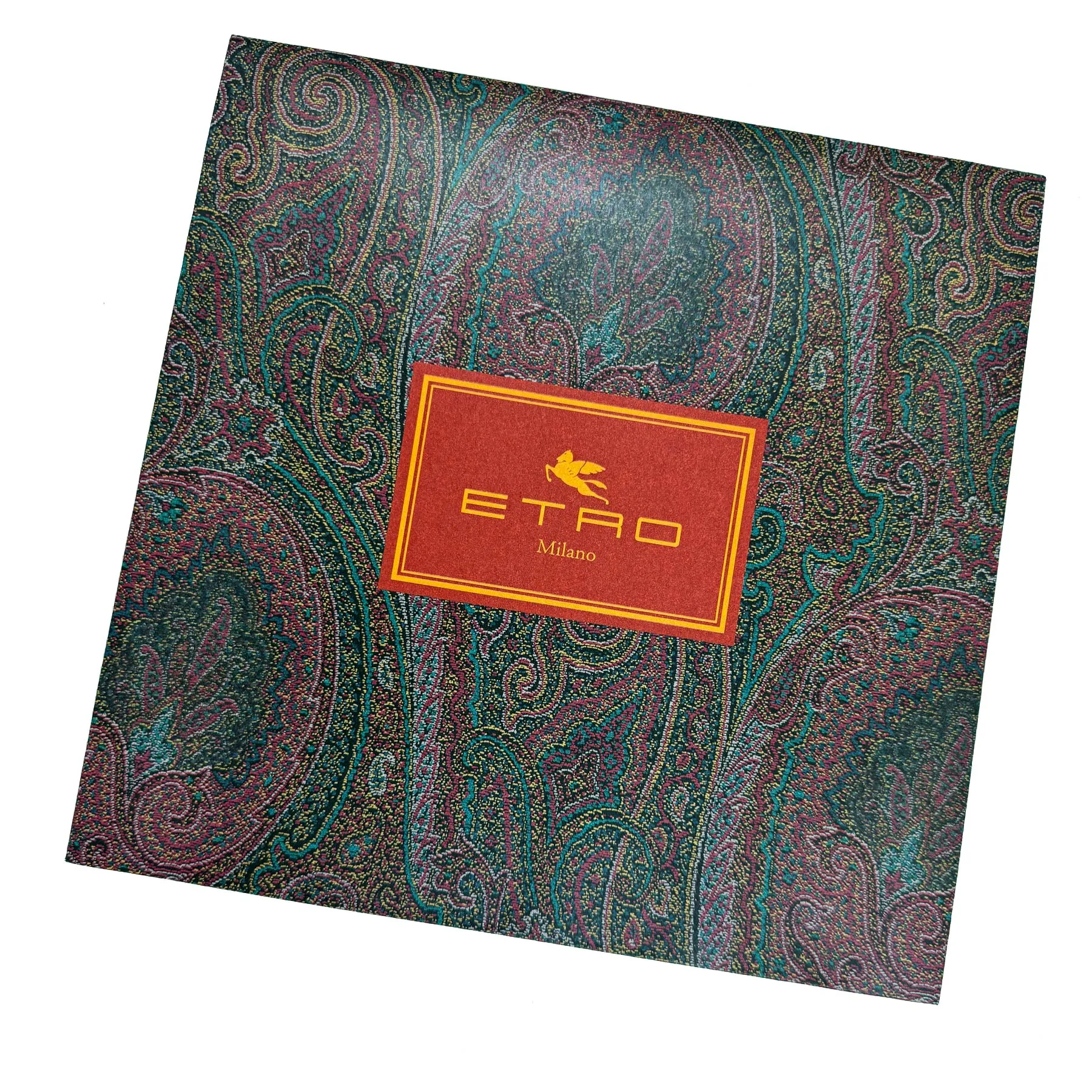 Etro Scarf Black Gold Floral Ornamental Design - Cashmere Shawl SALE