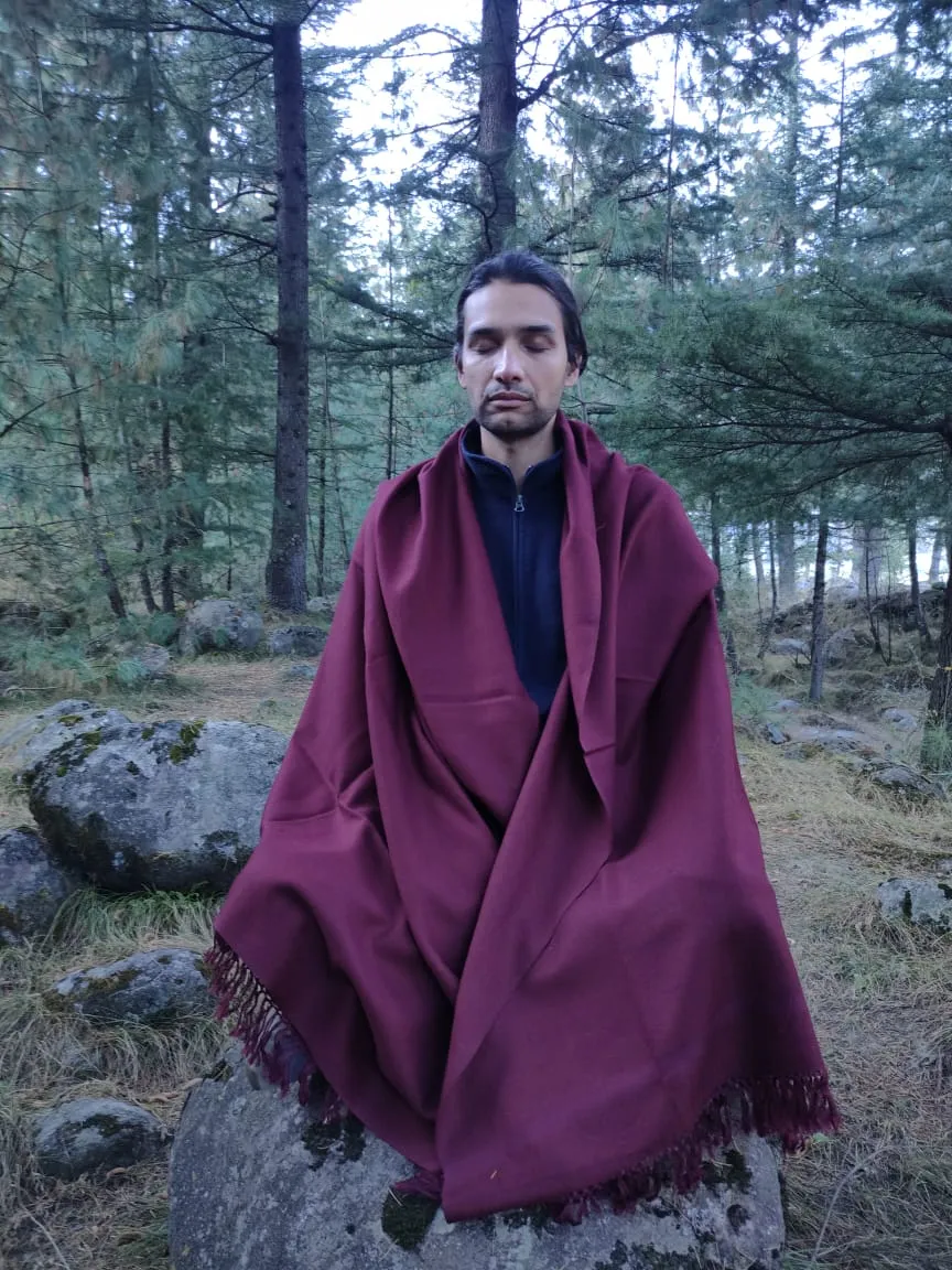 Extra large maroon scarf