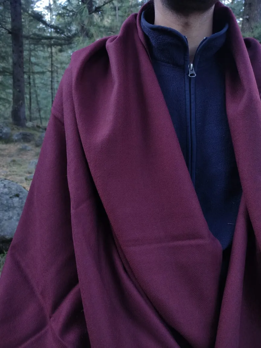 Extra large maroon scarf