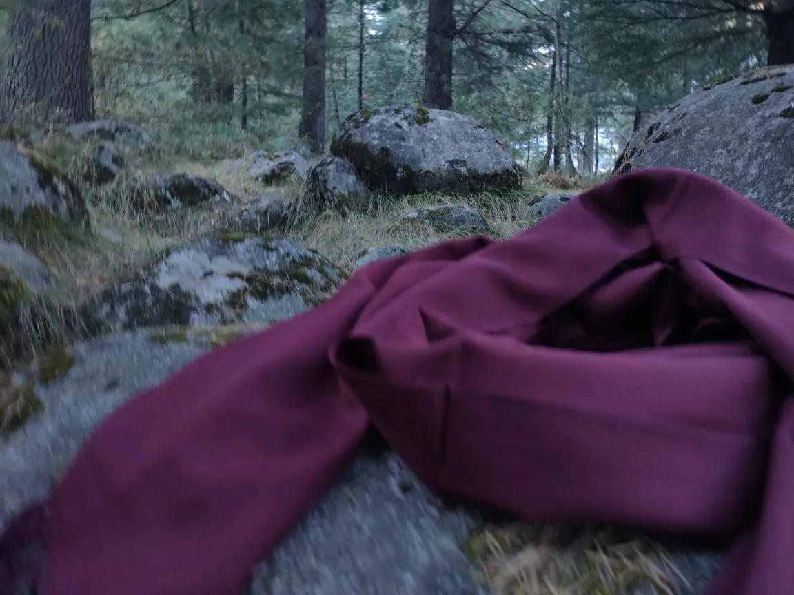 Extra large maroon scarf