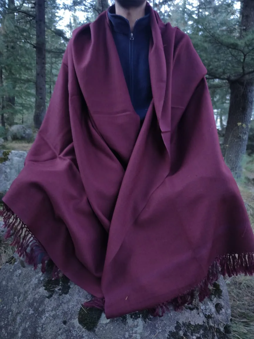Extra large maroon scarf