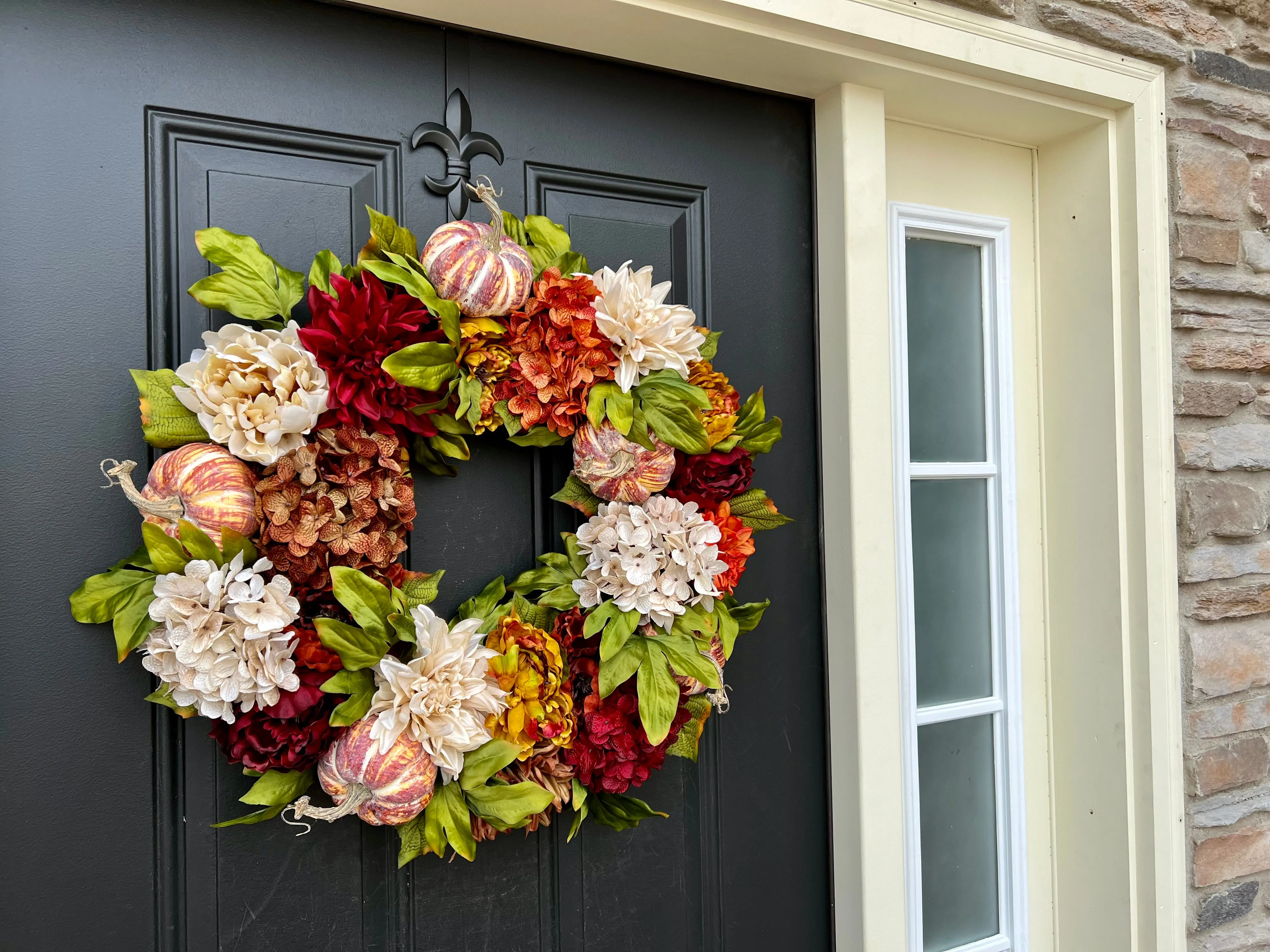Fall Pumpkin Pie Wreath