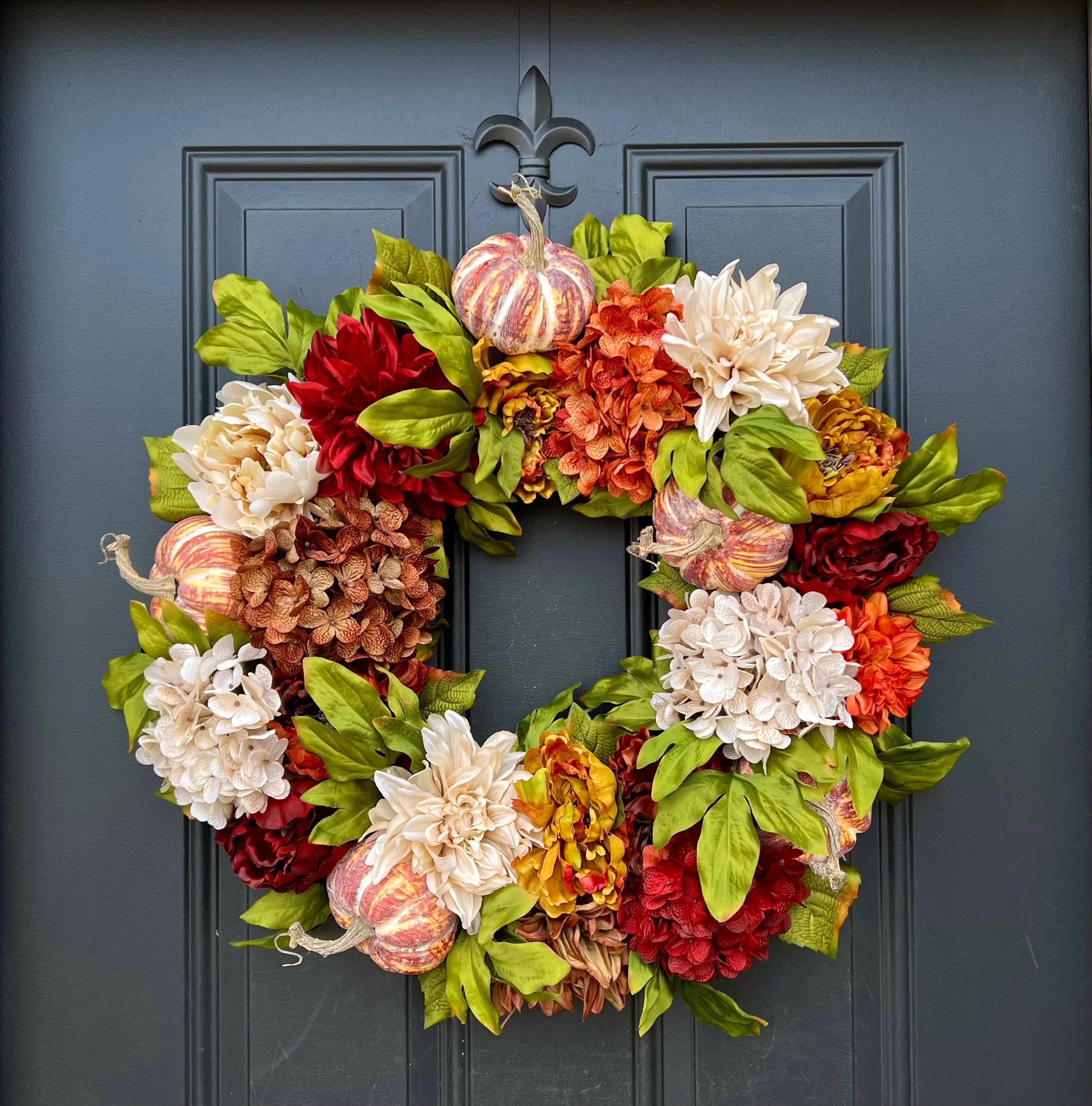 Fall Pumpkin Pie Wreath