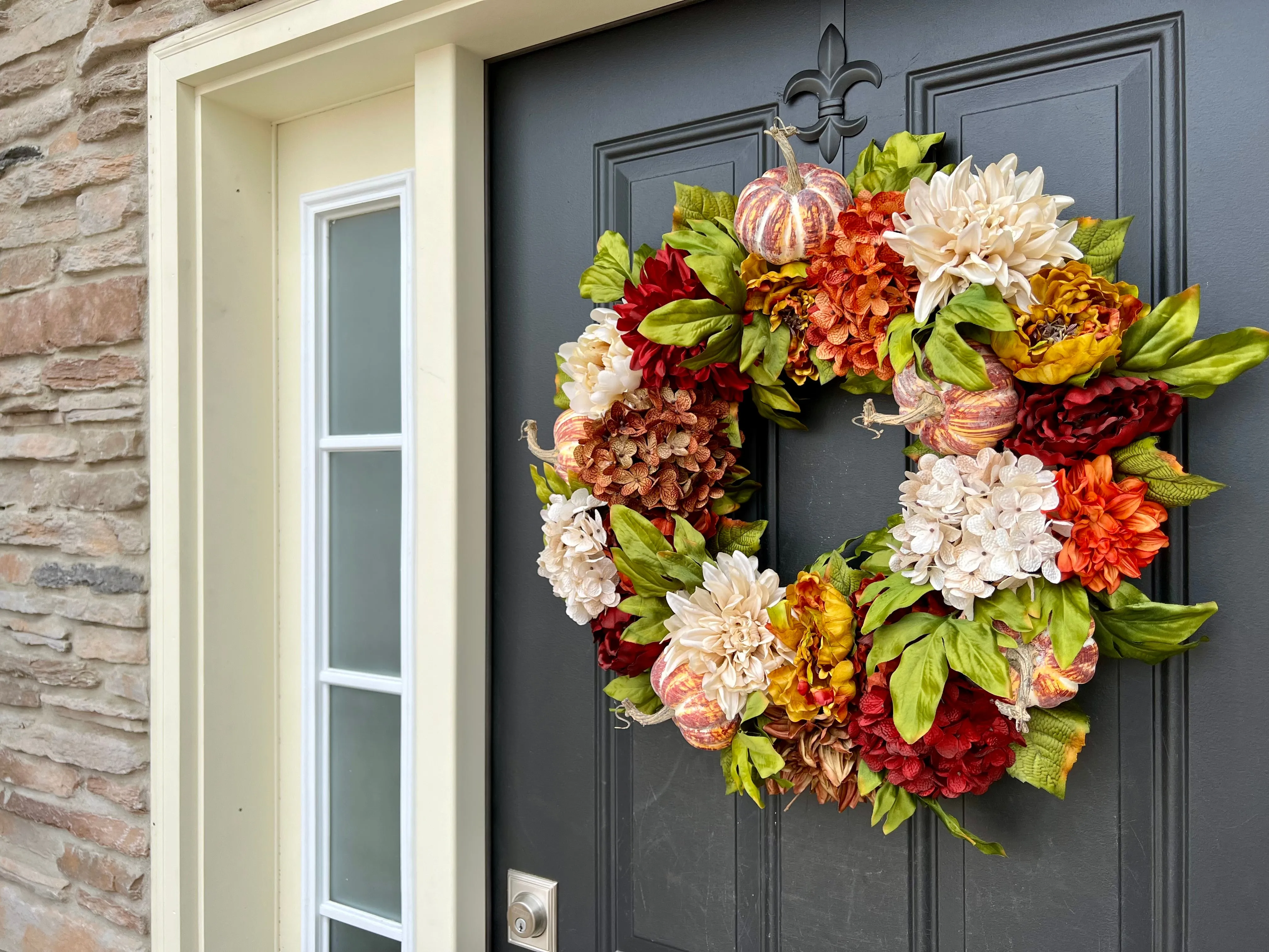 Fall Pumpkin Pie Wreath