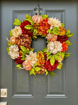 Fall Pumpkin Pie Wreath
