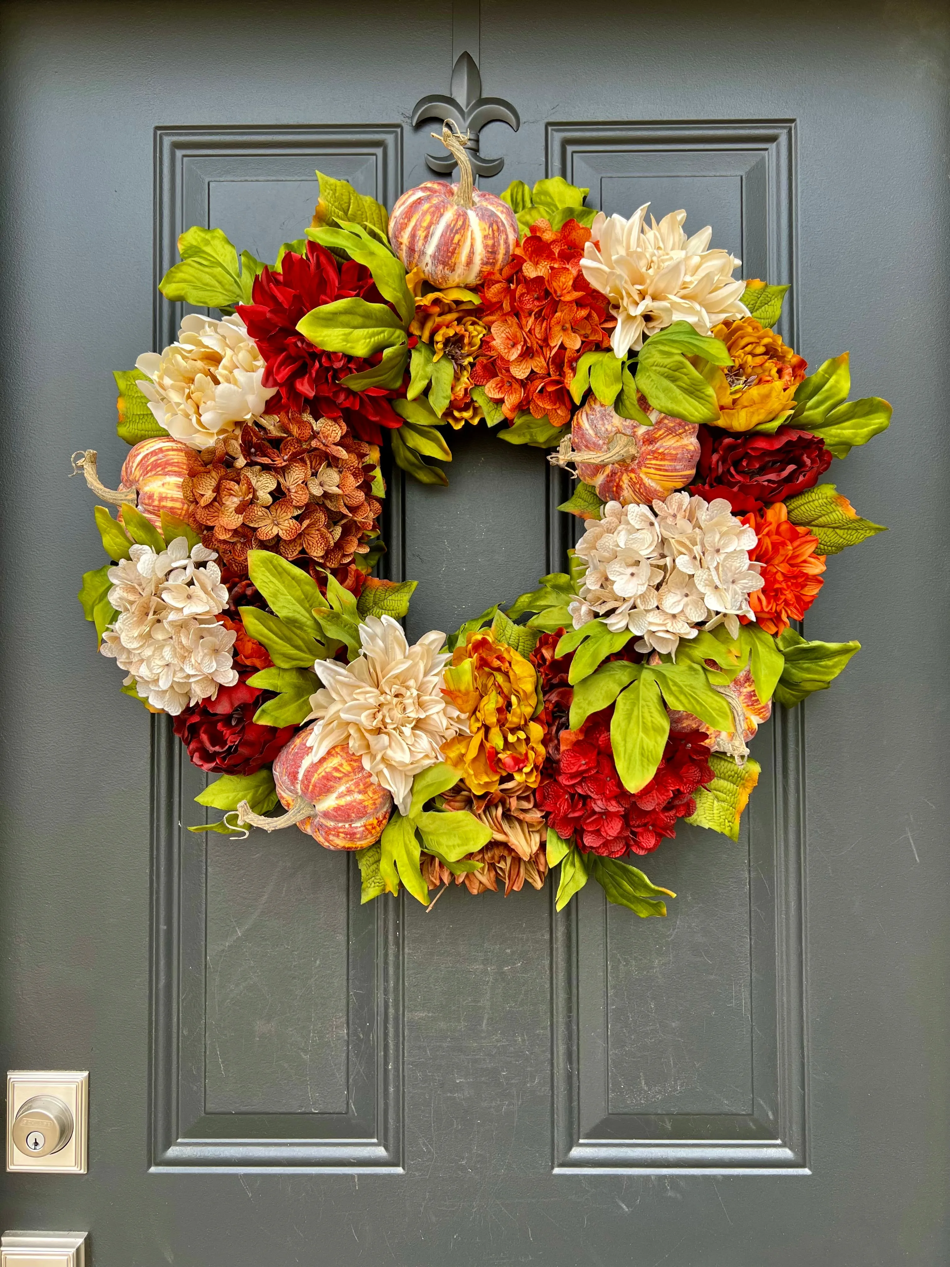 Fall Pumpkin Pie Wreath