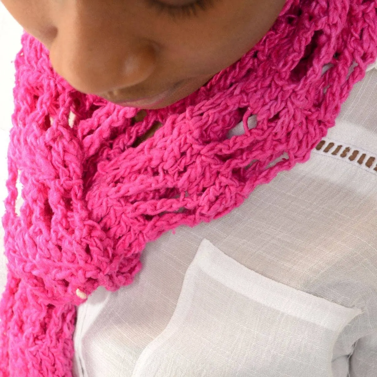 Fashion Skinny Scarf Crochet Kit