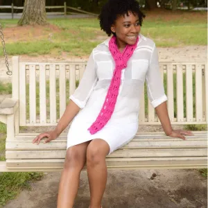 Fashion Skinny Scarf Crochet Kit