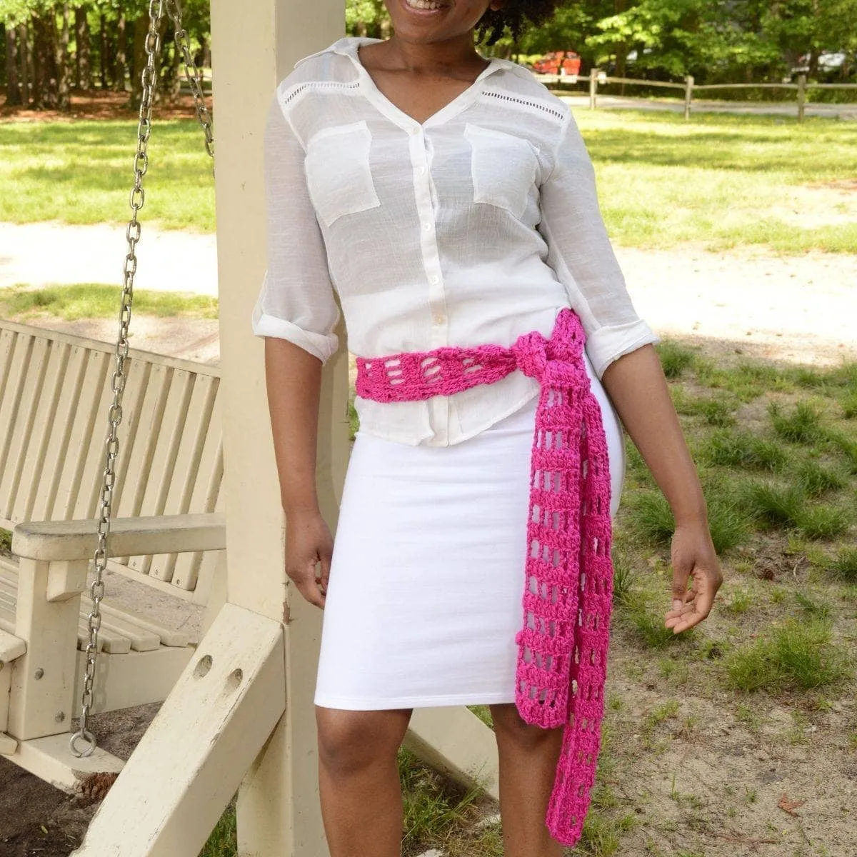 Fashion Skinny Scarf Crochet Kit