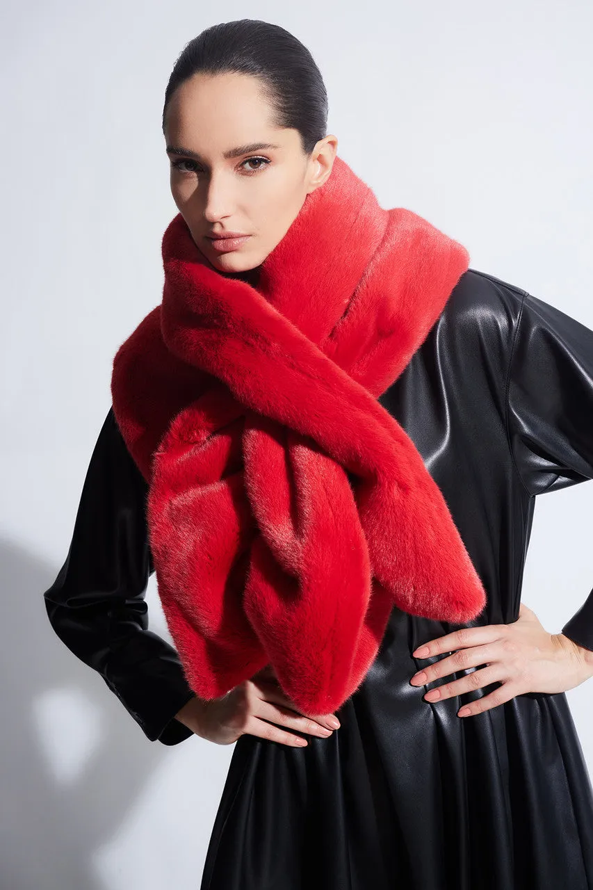 Faux Mink Scarf