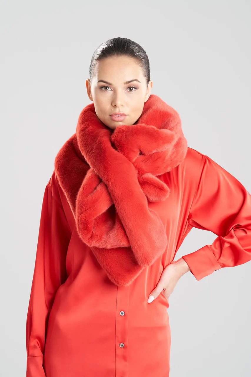 Faux Mink Scarf