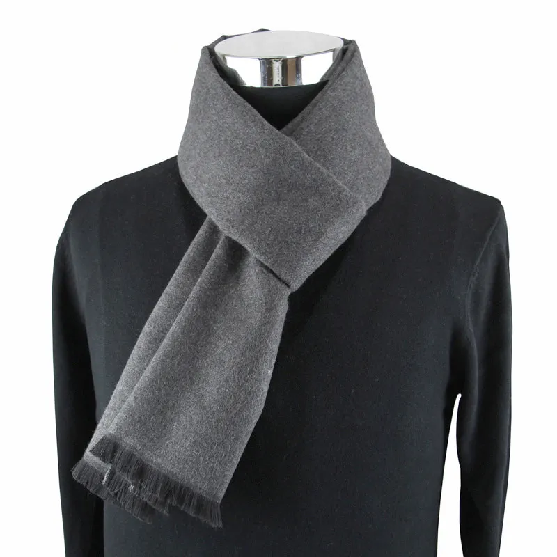 FRINGED CASHMERE SCARF