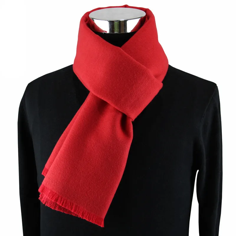FRINGED CASHMERE SCARF