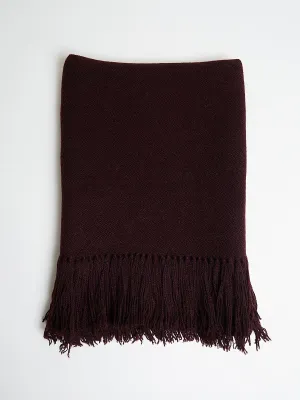 Gobi Solid Scarf in Dark Fig