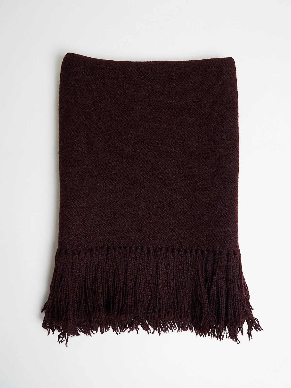 Gobi Solid Scarf in Dark Fig