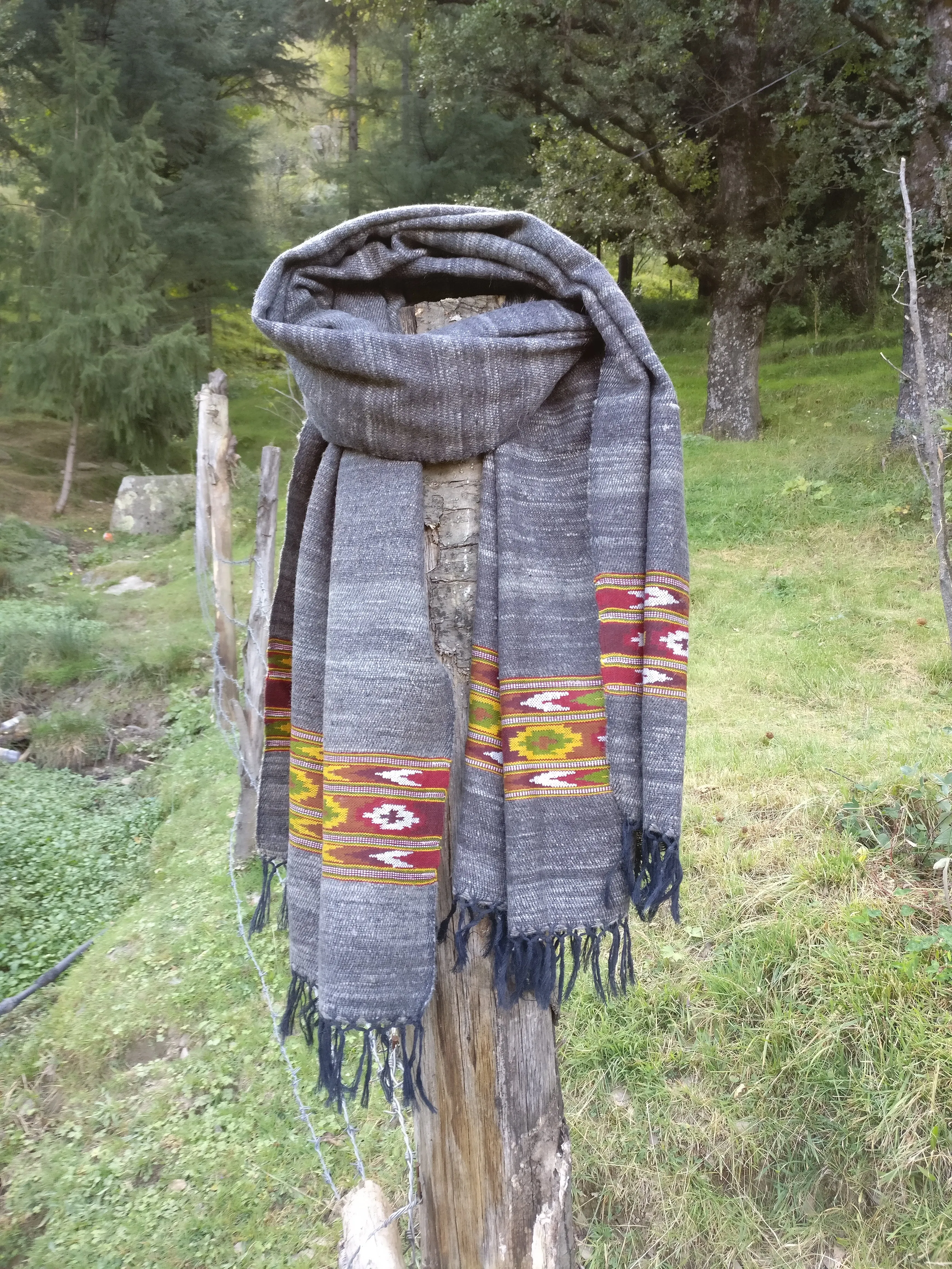 Handmade grey scarf