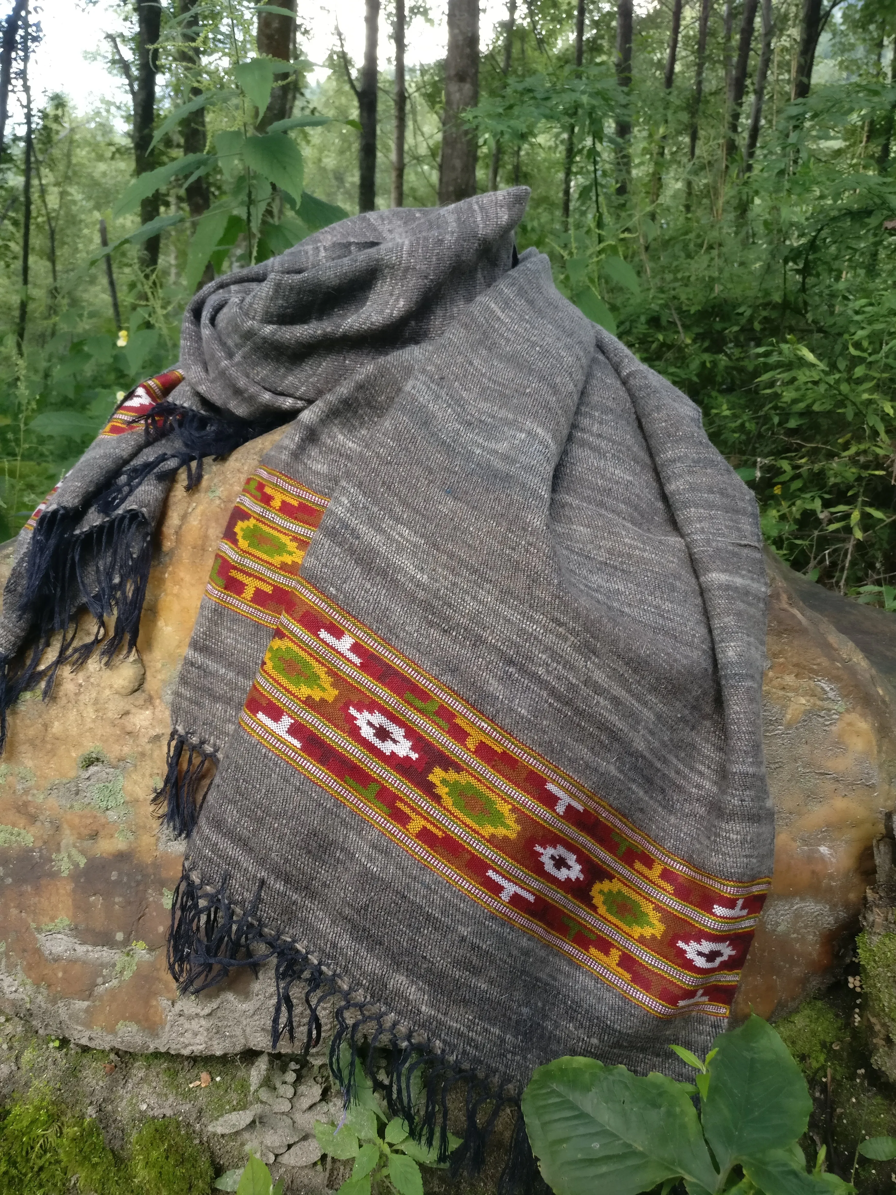Handmade grey scarf
