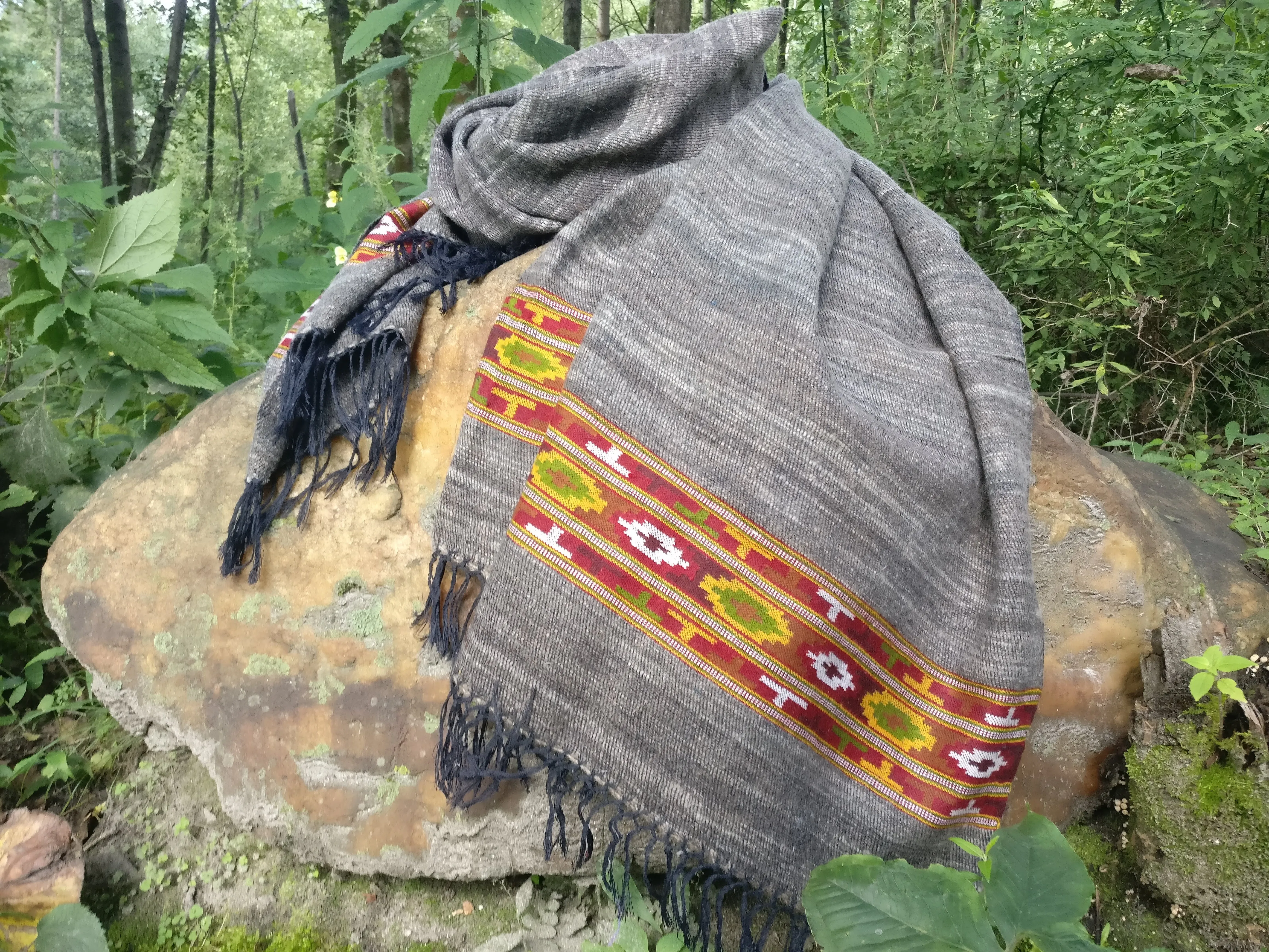 Handmade grey scarf