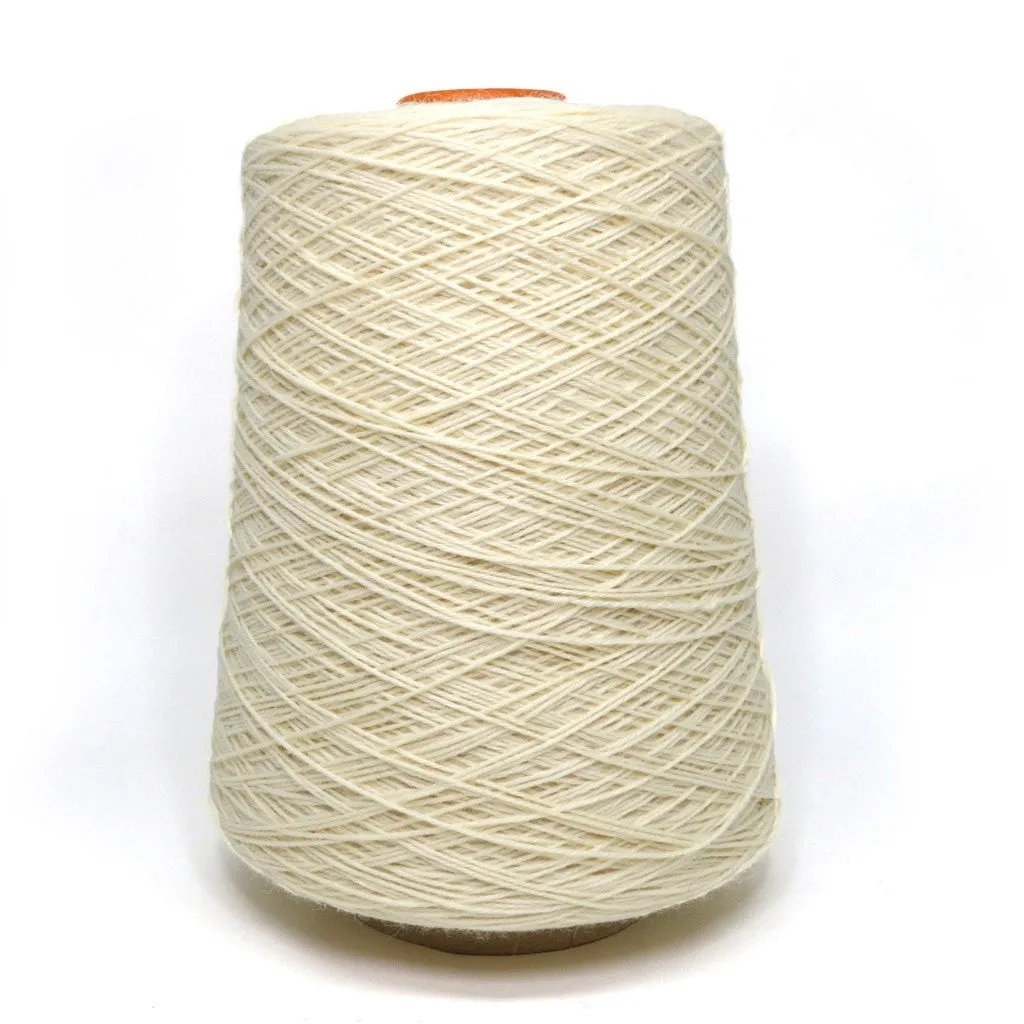 Jagger Spun Super Lamb Undyed Natural Yarn- 4/14 Sock - Ecru - DISC