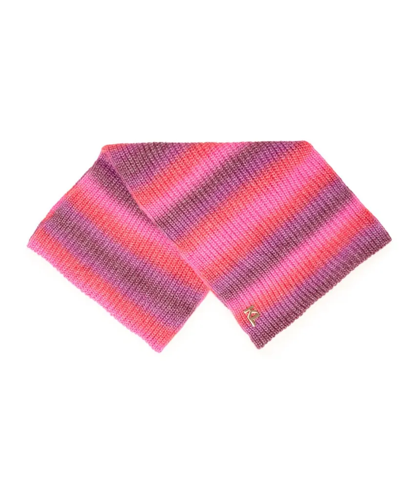 Karl Lagerfeld rainbow thread scarf, purple
