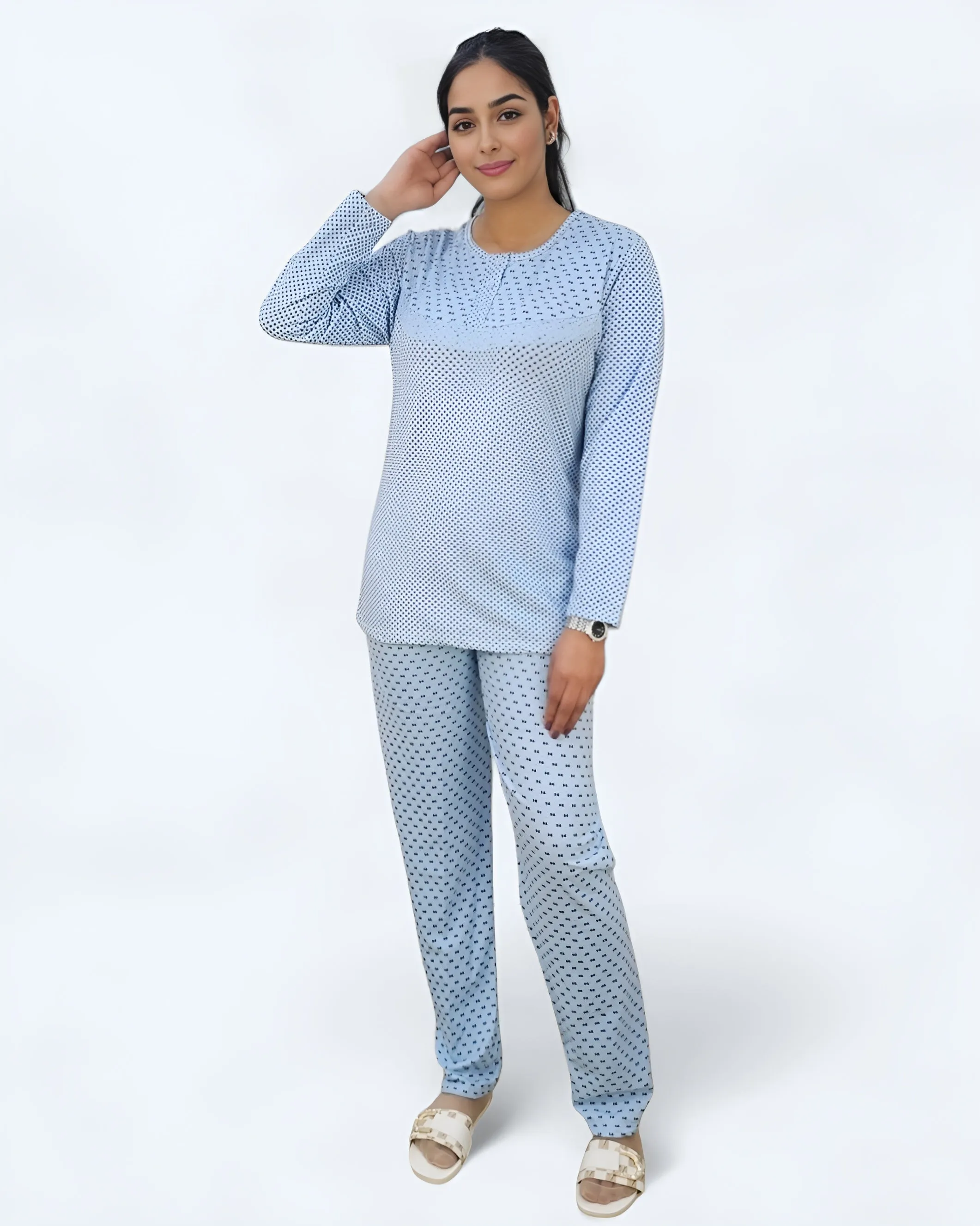 Ladies Classic Floral printed Pajama Set