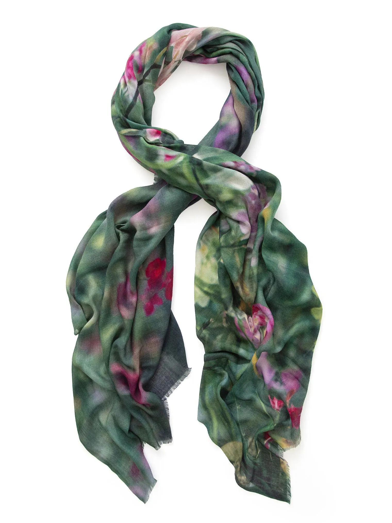 Orchid Jungle (oversized) Wool Scarf