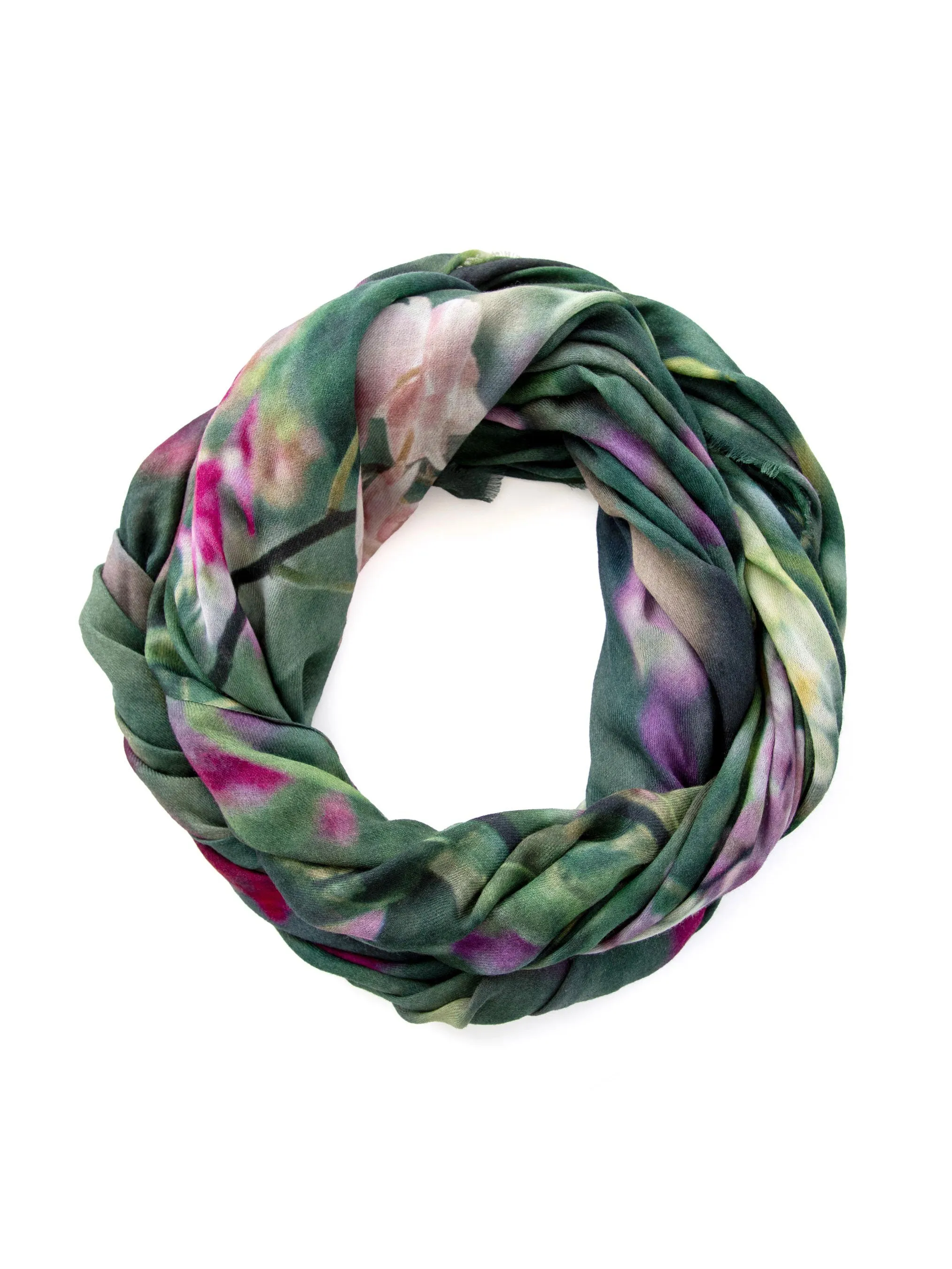 Orchid Jungle (oversized) Wool Scarf